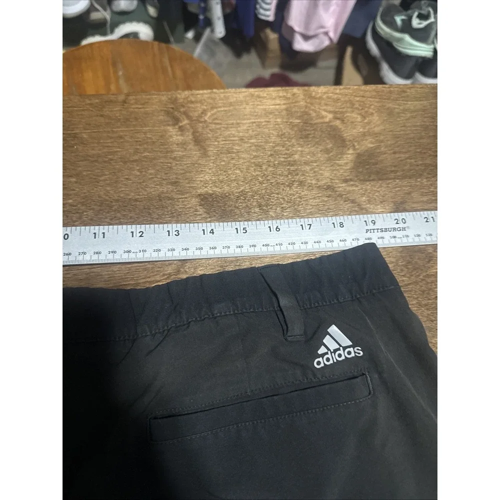 Adidas Golf Shorts Performance Stretch Moisture Wicking Men's Black Sz 40